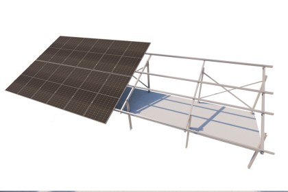 Fixed Angle - 2 Vertical Panels in Ground